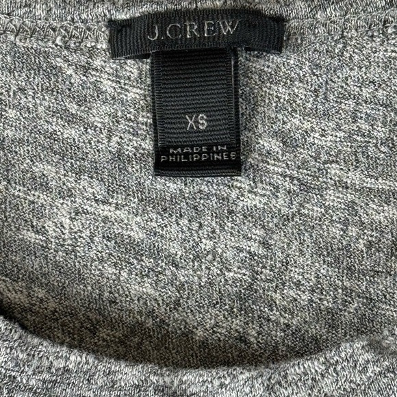 J. Crew Factory Gray Knot Front Cotton Tank Top Sleeveless Tie Tee - Women's XS - Picture 10 of 14